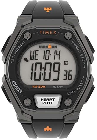 Timex Ironman Men's Classic 43mm Digital Black Resin Strap Watch TW5M49400