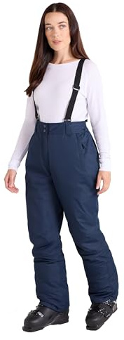 Mountain Warehouse Moon schmalgeschnittene Damen-Skihose - Wasserabweisende Hose aus Rip-Stop-Material mit abnehmbaren Hosenträgern und Knöchelreißverschlüssen