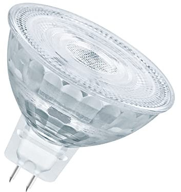 OSRAM Superstar dimmbare LED-Lampe mit besonders hoher Farbwiedergabe (CRI90) für GU5.3-Sockel, klares Glas ,Warmweiß (2700K), 621 Lumen, Ersatz für herkömmliche 50W-Leuchtmittel, dimmbar, 1-er Pack