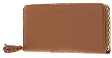 Coccinelle Tassel Zip Around Wallet Nocciola