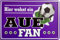 Blechschild Schild 20x30cm - hier wohnt ein Aue Fan
