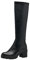 Tamaris Donna Langschaft-Stiefel Bequem, Black, 36 EU