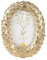 Clayre & Eef Bilderrahmen 13x18 cm Goldfarbig Kunststoff Glas Fotorahmen
