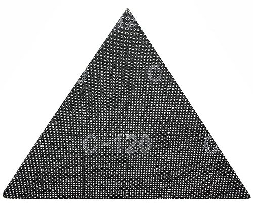 10 Stück Körnung 60 Klett Schleifblätter Schleifscheiben Schleifgitter Schleifpapier Dreieck 285 x 285 mm für Deckenschleifer Trockenbauschleifer Einhell BT-SG 710 TE-DW 225 X