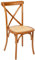 Atmosphera Créateur d'Intérieur - Chaise Isak Marron - Hêtre et Rotin - Finition Mate - Empilable - Confortable - Salle à Manger, Cuisine, Bureau