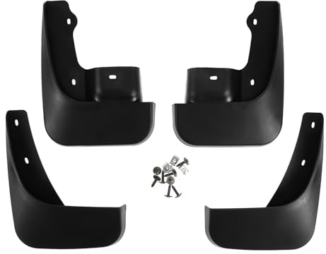 Partuto Parafanghi Paraspruzzi Per Suzuki Jimny 2005-2018 1 Set | Anteriori E Posteriori - Colore Nero - Materiale Plastica - Con Accessori Di Montaggio - Per Uso Fuoristrada
