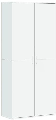 vidaXL Highboard Weiß 80x35x180 cm Holzwerkstoff