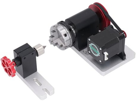 CNC-Drehmodul-Kit, Verbesserte CNC-Fähigkeit, Einstellbare Größe, Stabiles und Robustes Design, Aluminiumlegierung, Legierter Stahl, für TTC450 und die Meisten CNC-Graviermaschinen