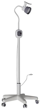 YLLSMGS 12W Medizinische Untersuchungslampe Schattenfreie Lampe mit Mobilem Sockel und Rädern Höhenverstellbar Stufenloses Dimmen