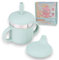Teeny Weany Stainless Steel Baby Sippy Cups for Infants, Toddlers, and Kids | 3 Stages Training Baby Straw Cup | Odor-Resistant | Includes Straw Lid, Sippy Lid, and Silicone Case with Handles | Sage