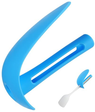 Mikinona 1pc Anti Öl Spatel Abdeckung Gummi Hand Protector Kreative Küche Gadget Für Kochen (blau)