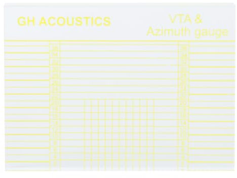 Azimut-Lineal, Plattenspieler-Patronen-Azimut-Ausrichtungsblock-Lineal, klares Acryl-Block-Lineal zum Messen von Phono-Tonarmen