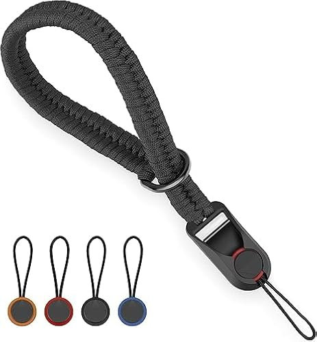 GUOYOU Black Fast Camera Strap Quick Release Camera Strap Woven Camera Wrist Strap Camera Lanyard Wrist Straps for Phone with 4 Color Quick Release Buckle for Telescope Mobile Phones Cameras