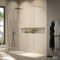 VAROBATH | Mampara de Ducha FRESH Panel Fijo 8mm - Vidrio Templado de Seguridad con Tratamiento Antical (Perfilería Cromo, 100 X 200 CM)