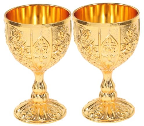 IMIKEYA Medieval Viking Drinking Goblet 2pcs Set Vintage Goblet for Parties Graduations