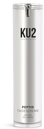KU2 Cosmetics Peptid Tagescreme I Anti-Aging Gesichtspflege mit Peptiden I Straffende & feuchtigkeitsspendende Tagescreme für glatte Haut I Made in Germany I 50 ml