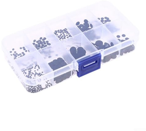 Leitfähige Gummipads, Tastatur-Reparatur-Set mit verschiedenen Größen, 1,5–8 mm, für IR-Fernbedienung und Spielekonsolen, 500 Stück