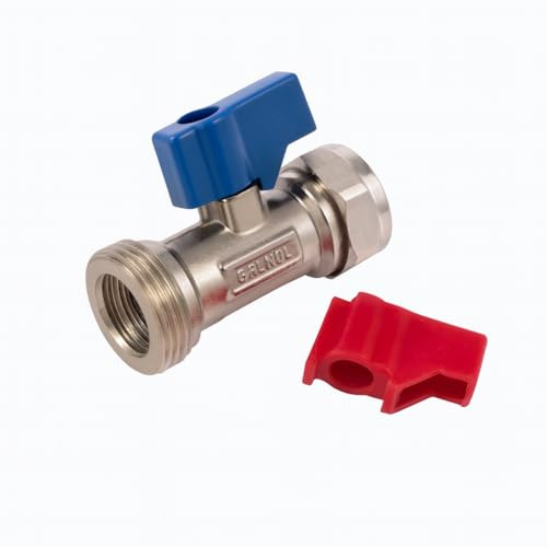15mm x 3/4 Washing Machine Tap with Check Valve