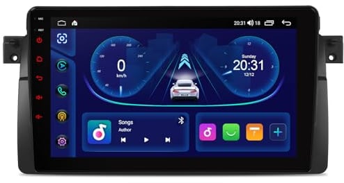 XTRONS 9 4+64GB Android Autoradio für BMW E46 Rover 75 mit Navi Octa-Core | IPS Bildschirm Autoradio Integriertes 4G LTE Car Play Android Auto DSP 4x45W Bluetooth5.0 USB WLAN Lenkradsteuerung AM/FM