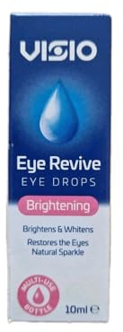 Viso-Optivive Revive Eye Drops, Brightening, Brightens and Whitens, Restores The Eyes Natural Sparkle, Contact Lens Friendly, 10ml
