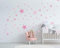 ELES VIDA - 25 Sterne Wandtattoo fürs Kinderzimmer - Wandsticker Set - Pastell Farben, Baby Sternenhimmel zum Kleben Wandaufkleber Sticker Wanddeko - Wandfolie, Kleinkinder, Pink