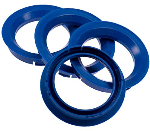 4X Zentrierringe 74,1 x 57,1 mm blau Felgen Ringe Made in Germany