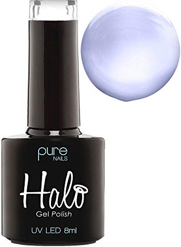Halo Gel Polish 8ml - Blue Eyes. UV/LED Gel Nail Polish, Long Lasting & Easy To Apply. Nail Art Colours For Manicure & Pedicure. Gel Polish For Professional & Home Use.
