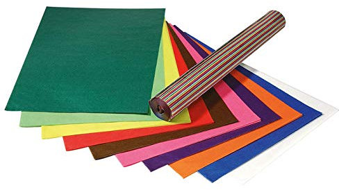 CREATIV DISCOUNT® NEU Transparentpapier sortiert 70x100cm, 25 Stk.