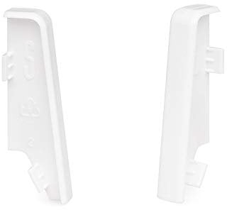 KGM Verbinder für Sockelleiste MEGA-Profil (20 x 58 mm) weiß – Maße: 20 x 58 mm – 2 Stück