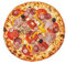 Ulalaza Burritos Wrap Decke Runde Strand Handtuch Burritos Taco Decke Koralle Fleece Pizza