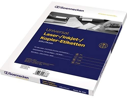 Soennecken Etikett 5753 105x74mm weiß 800 St./Pack.