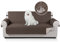 TAOCOCO Sofabezüge Schonbezug für Hunde wasserdichte Sofa Überwürfe mit Gummiband Anti-Rutsch-Schaum für Verschütten, Abnutzung und Riss Schützen (Braun, 3 Sitzer)
