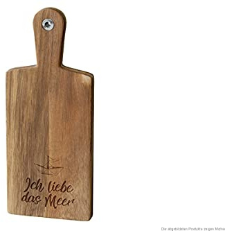 LaVida Holzbrett 34 x 14 x 1,5 cm Ich Liebe das Meer