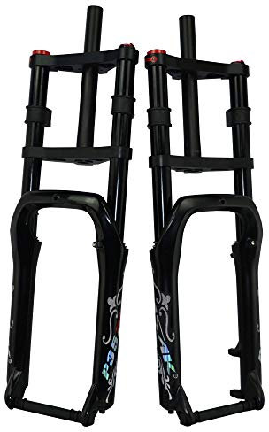 TYXTYX Forcella Fat Bike a Doppia Spalla Forcella Fat Bike 204.0 Forcelle pneumatiche OW MTB Moutain Forcella Bici da 20 Pollici 135mm Lega di magnesio
