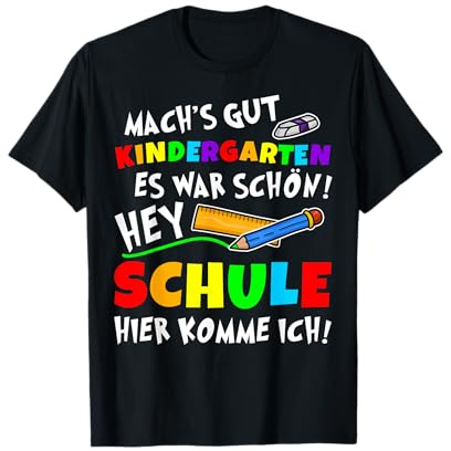 Schulkind Schüler 2024 Einschulung Schule Hier komme ich T-Shirt