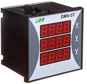 Voltmeter 3-Phasen Digital modular 100-300V AC Genauigkeit 0,5% TrueRMS DMV-3T