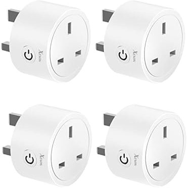 XENON Mini Smart Plug Smart Wifi Plug Wireless Smart Plugg Smart Outlet for Alexa and Google Home, Timer Function Smart Life App Remote Control, No Hub Required, 4Pack, 13A
