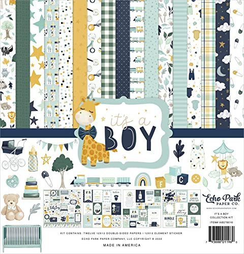 Echo Park Collection Kit 12X12-It's A Boy