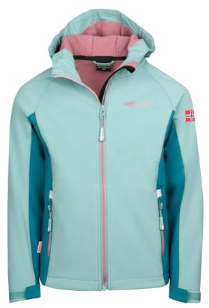 Trollkids Girls Kristiansand Jacket 116, Glacier Green