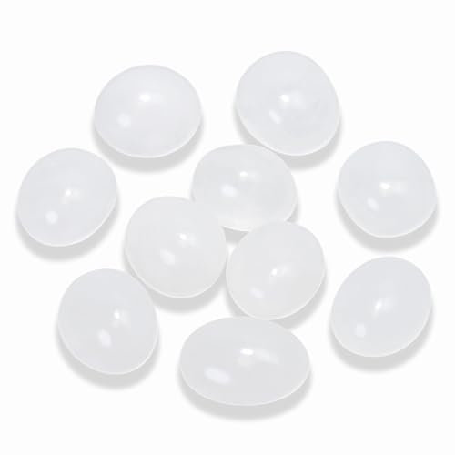 Nvzi 10 Stück Bergkristall Stein, Handschmeichler Stein, Kristalle Heilsteine, Gepolijste Trommelstenen, Chakra Steine, Trommelsteine Mischung, Halbedelsteine Mischung, Glückssteine für Kinder