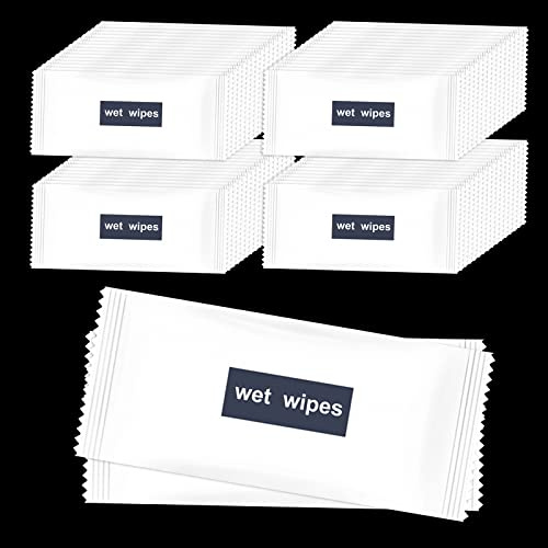 Lot de 200 lingettes humides emballées individuellement, nettoyage rapide à la main, lingettes humides pour restaurant, barbecue de fête, cadeau pour sans-abri