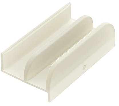 PalpitateC M6219 Guide inférieur de porte de douche coulissante pour porte de douche coulissante (suspendu par le haut), canaux de 1,27 cm pour porte de douche en verre Guide en plastique