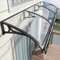 Outdoor Front Door Patio Sun Shetter,Door Canopy Window Awning with Large Sink,Home Rain Rain Shelter,Quiet Scalable,Outside Rainproof Balcony Courtyard Door Head Porch Awning (60x130cm/24x51)
