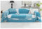 Gualiy Couch Überzug 180x230cm, Geometrisch Muster Sofa Überzug 2 Sitzer Sofa Überzug Abwaschbar Blau Weiß Sofa Überzug für Wohnlandschaft