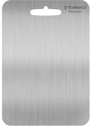 KOCAN Tagliere in titanio Tagliere da cucina leggero e durevole Ceppo atossico e resistente alla ruggine Resistente ai graffi Facile da pulire - Ideale per tagliare frutta e carne in campeggio all'ape