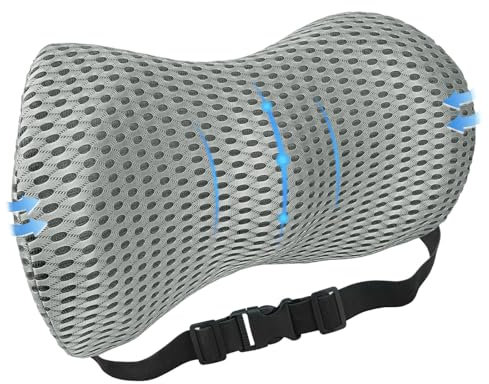 VBXBKC Lendenkissen, Memory Foam Lendenwirbelstützkissen für Bürostuhl und Autositz,