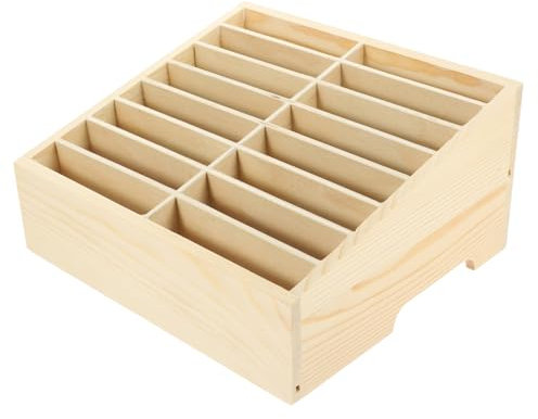 STOBOK Box Handy Aufbewahrungsbox Regal Holz Handy