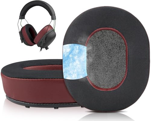 SOULWIT Kühlgel Ersatzpolster Ersatz Ohrpolster für Razer BlackShark Black Shark V2/V2 Pro Gaming-Headset(Passen Sie Keine neuen Razer Blackshark V2 Pro, 2023 Edition)