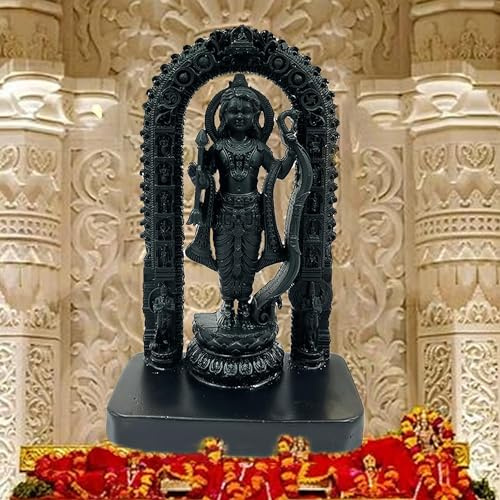 TreegoArt Ram Lalla Murti Resin Idol Ayodhya Ram Mandir Idols Shree Ram Lala Statue Shri Ram Murti God Darbar for Home & Office- 6 Inches