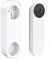 Supporto antifurto senza trapano compatibile con Google Nest Doorbell (batteria), supporto per porta video per appartamenti, casa, affittuari, senza bisogno di attrezzi e protegge la parete
